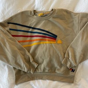 aviator nation tan sweatshirt